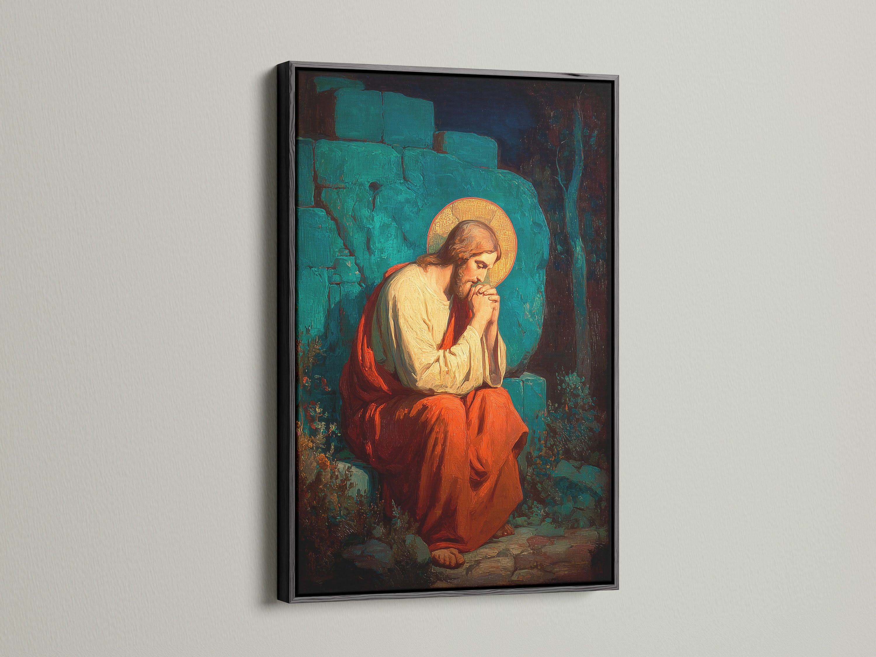 See this artwork displayed in a black frame. The bold black border adds contrast and sophistication. It makes a statement on any wall. Black frames offer a sleek and contemporary feel. They are ideal for a gallery-style presentation. Choose black for your artwork.