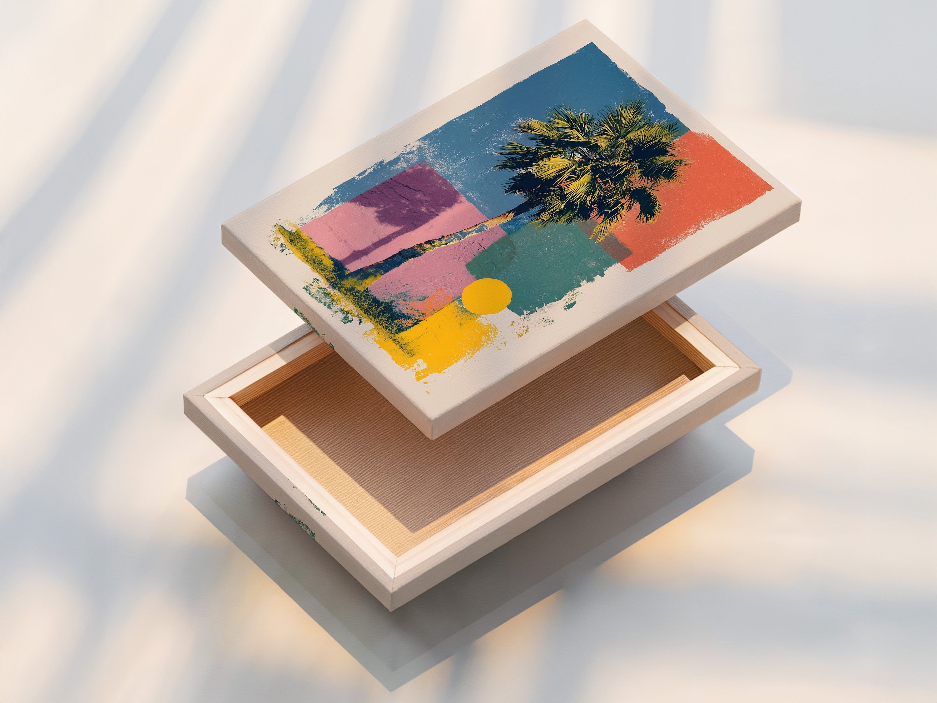 A stretched canvas print ready to hang. The canvas print features high-quality printing. It has vibrant colors and crisp details. Transform your favorite artwork into a stunning piece with a stretched canvas print.