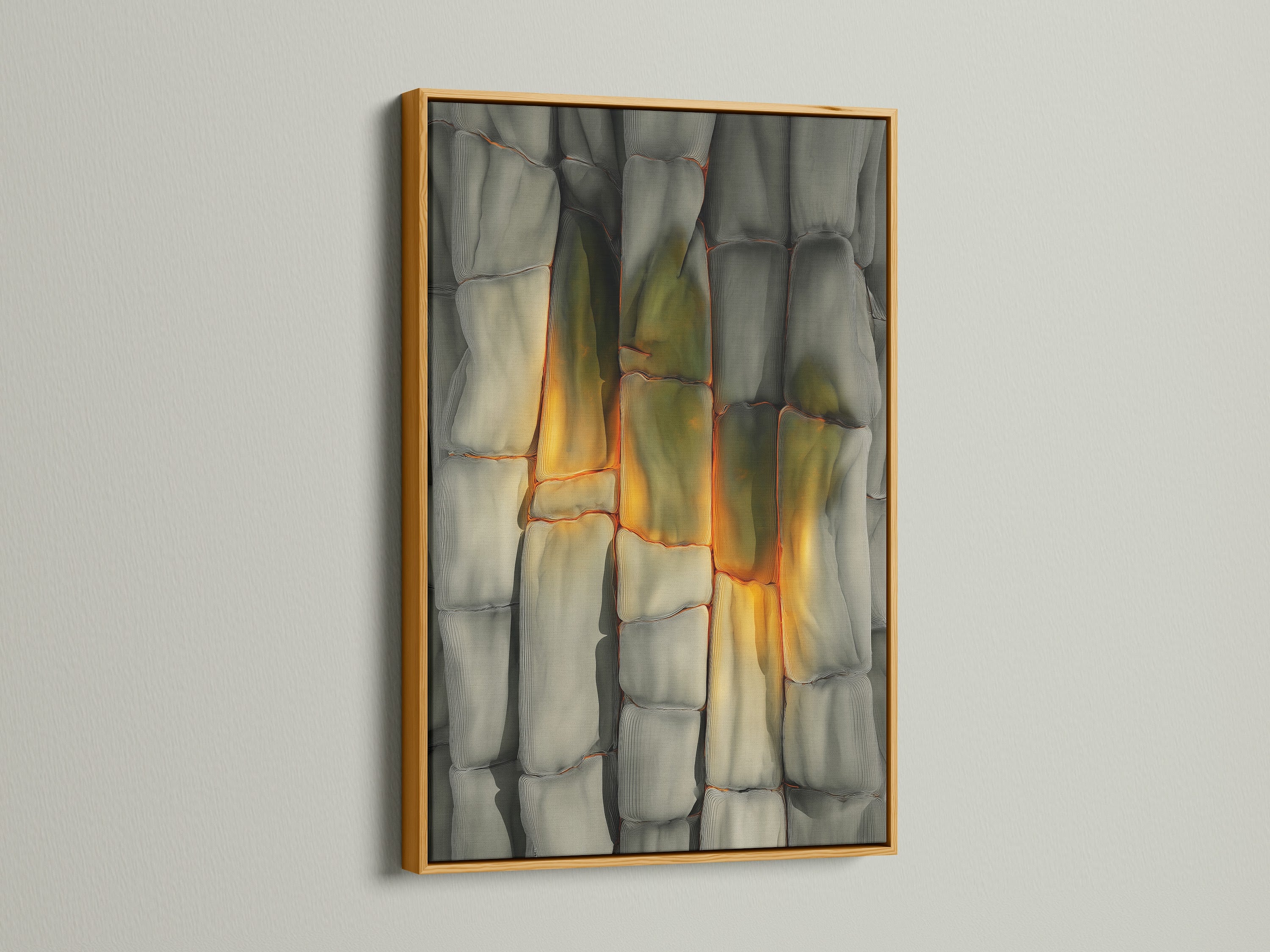 Artwork is lavishly displayed in a gold frame. The gold frame adds a touch of opulence and glamour. It enhances the artwork's richness. This combination is perfect for adding luxury to a room. Gold frames bring warmth and sophistication.