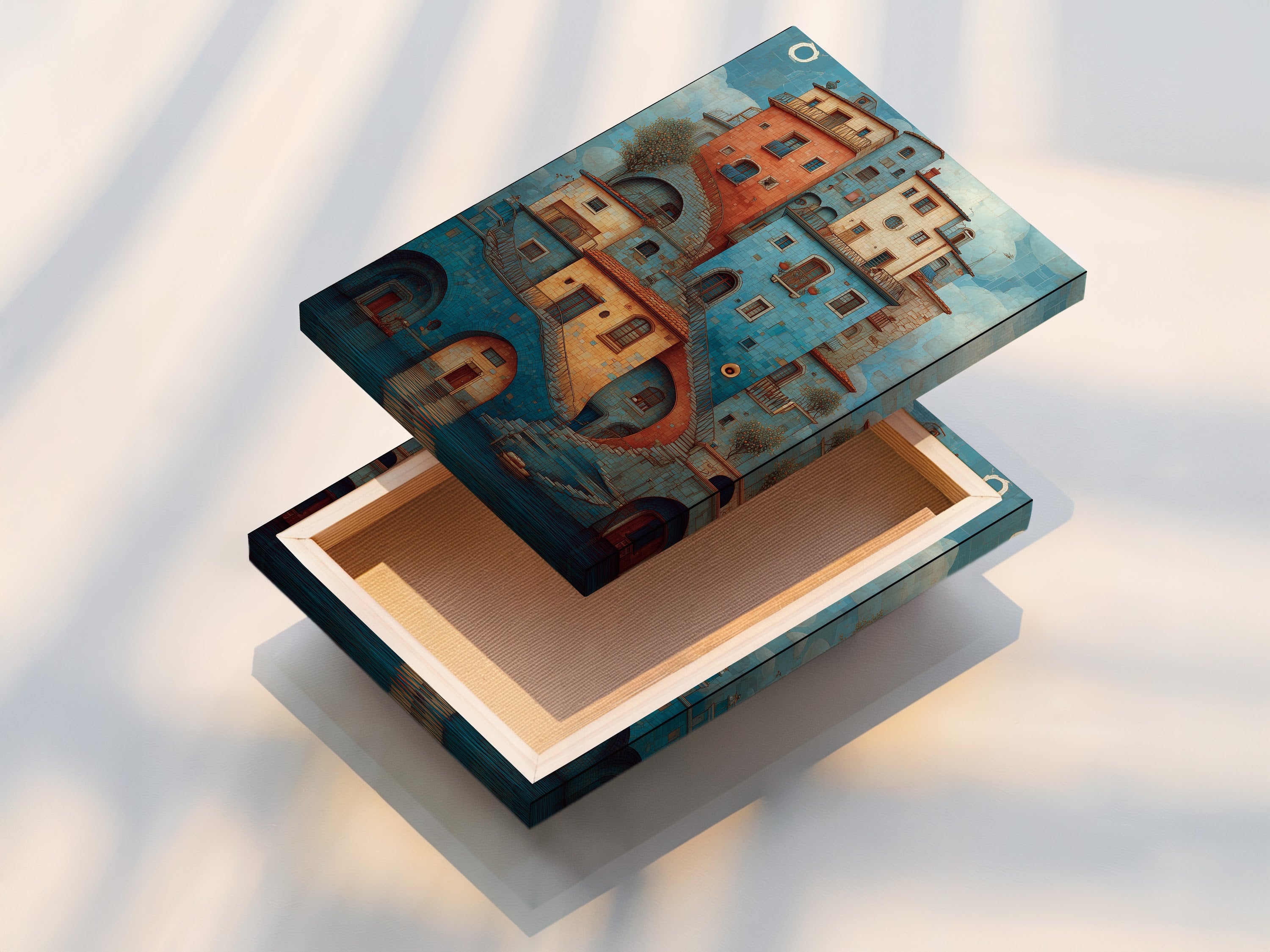 Stretched canvas print. The canvas is stretched perfectly. The artwork is ready to hang. Enjoy the vibrant colors and detailed imagery. This makes a stunning addition to any wall. Transform your living space with high-quality canvas art.