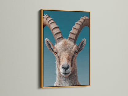 A gold frame showcases an animal artwork. The metallic finish adds a touch of luxury. It brings a glamorous touch to the artwork. A great choice for classic and opulent decor. Elevate your art with a stunning gold frame. Bring a bit of glamour.