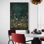 Art mural champ de fleurs sauvages - Art sur toile botanique vintage, Décor floral rustique, Déco murale de ferme moderne, Impression sur toile champ de fleurs
