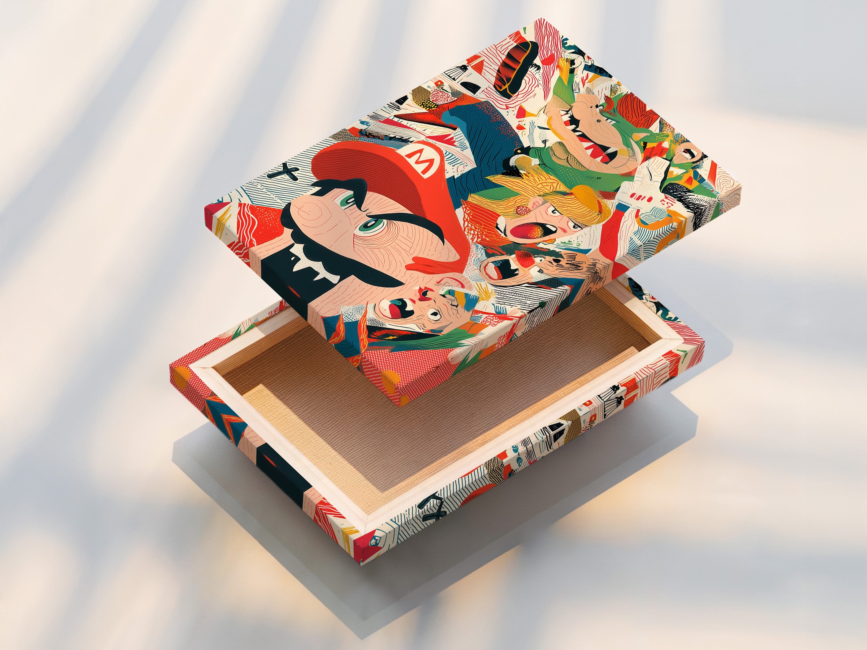 Retro Gaming Poster - Vintage Video Game Art, Colorful Character Wall Print, Nostalgic Gamer Decor, Arcade Style Home Art