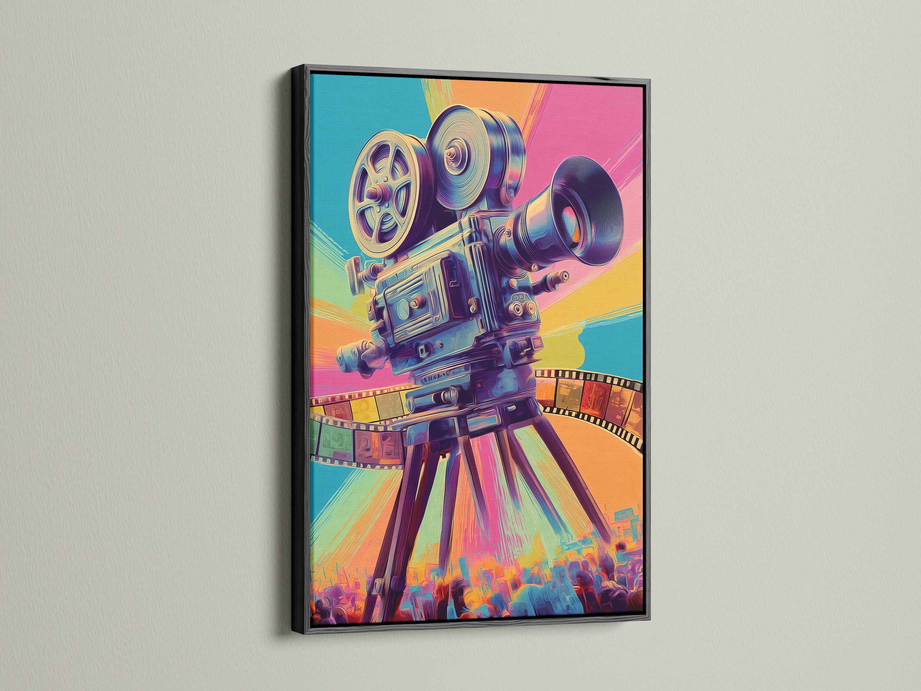 Add sophistication with a black frame. A classic choice that enhances any artwork. Black frames offer a sleek modern look. They make colors vibrant and bold. Ideal for a gallery-style display. See our black frame selection