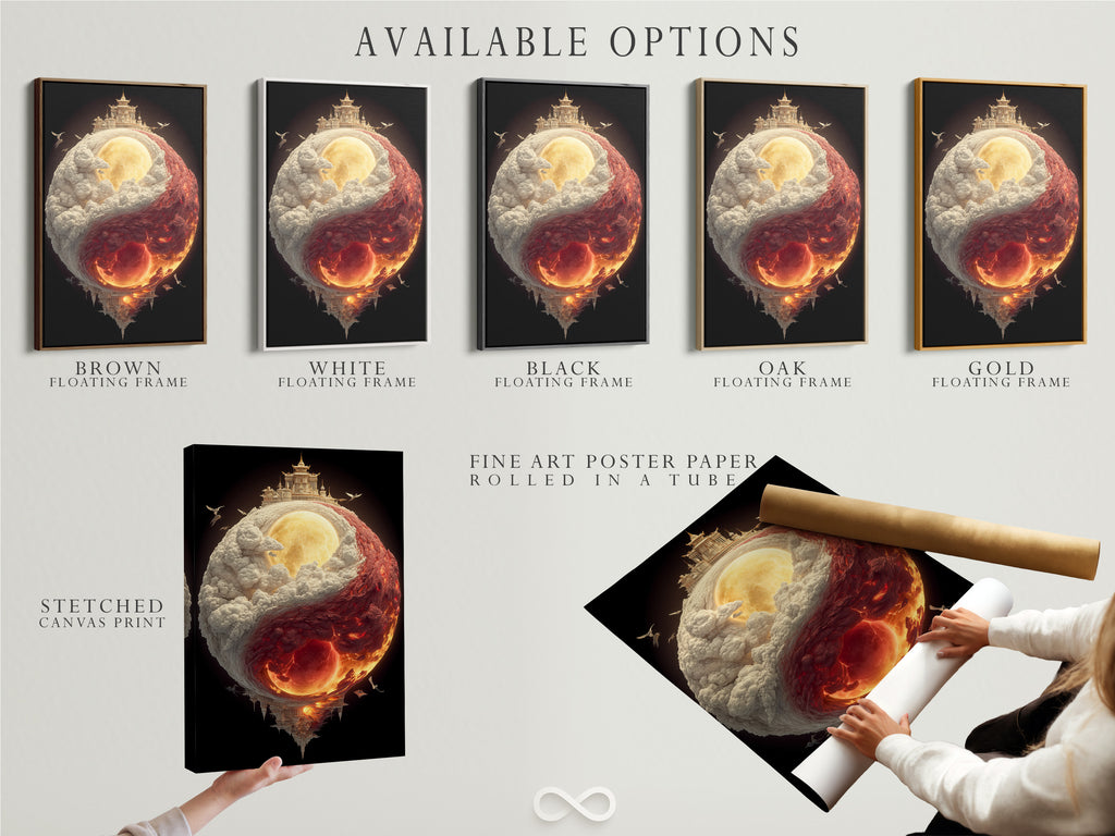 Available options: stretched canvas print fine art poster paper and floating frame. Choose the best option for your artwork. Explore different styles and materials. Discover the perfect presentation for your art. Customize your art to match your vision. Enhance your space with personalized artwork.