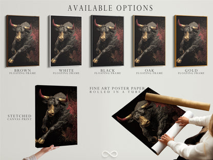 Available options include stretched canvas prints. Also fine art poster paper and floating frames. Customize your artwork to perfection. Select the best materials and presentation.