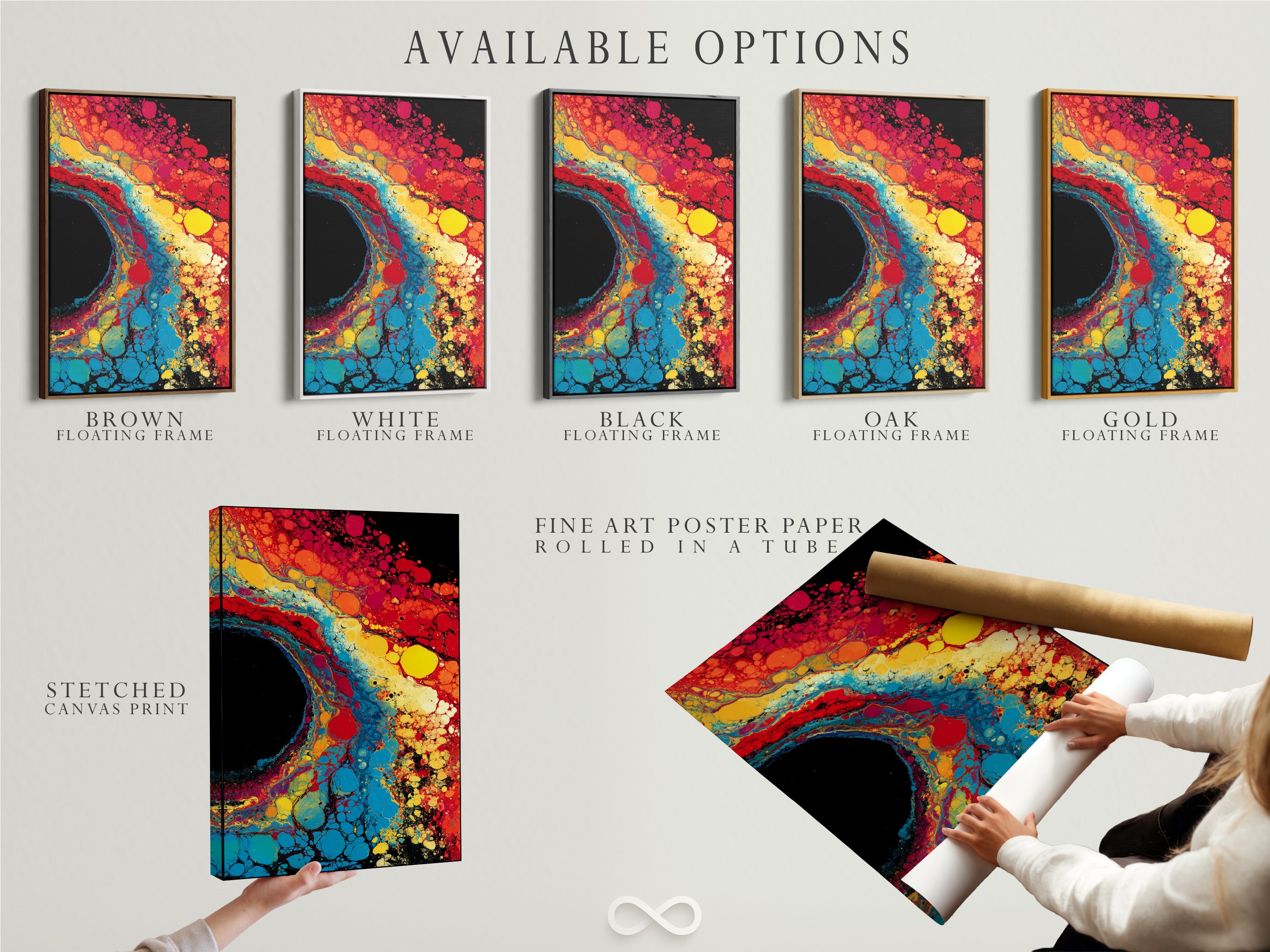Explore available options for artwork. Choose from stretched canvas prints fine art poster paper and floating frames. Customize your art to match your personal style and preferences. Discover the perfect presentation for your favorite artwork. Find the option that you prefer.