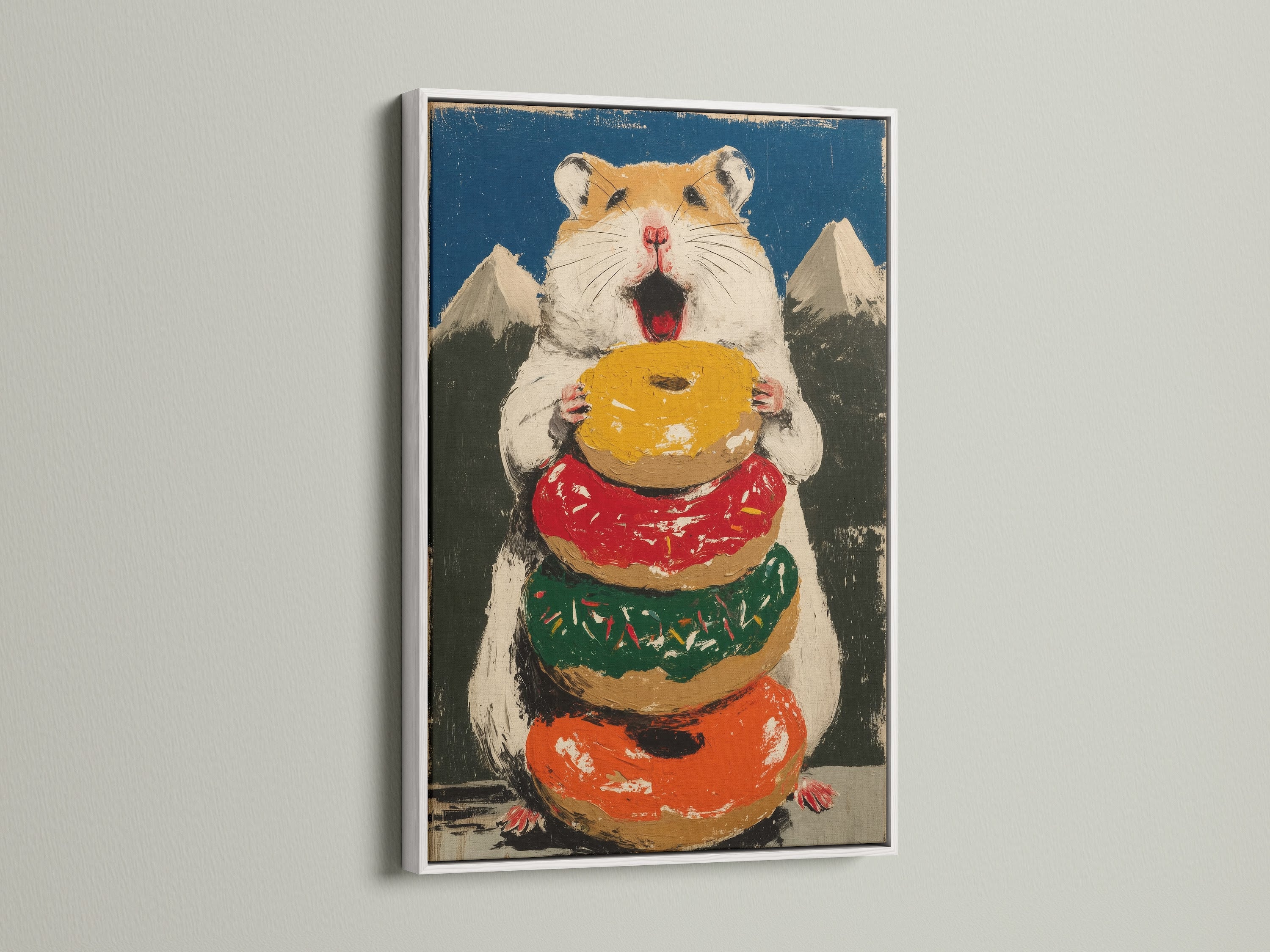 Hamster Donuts in white
