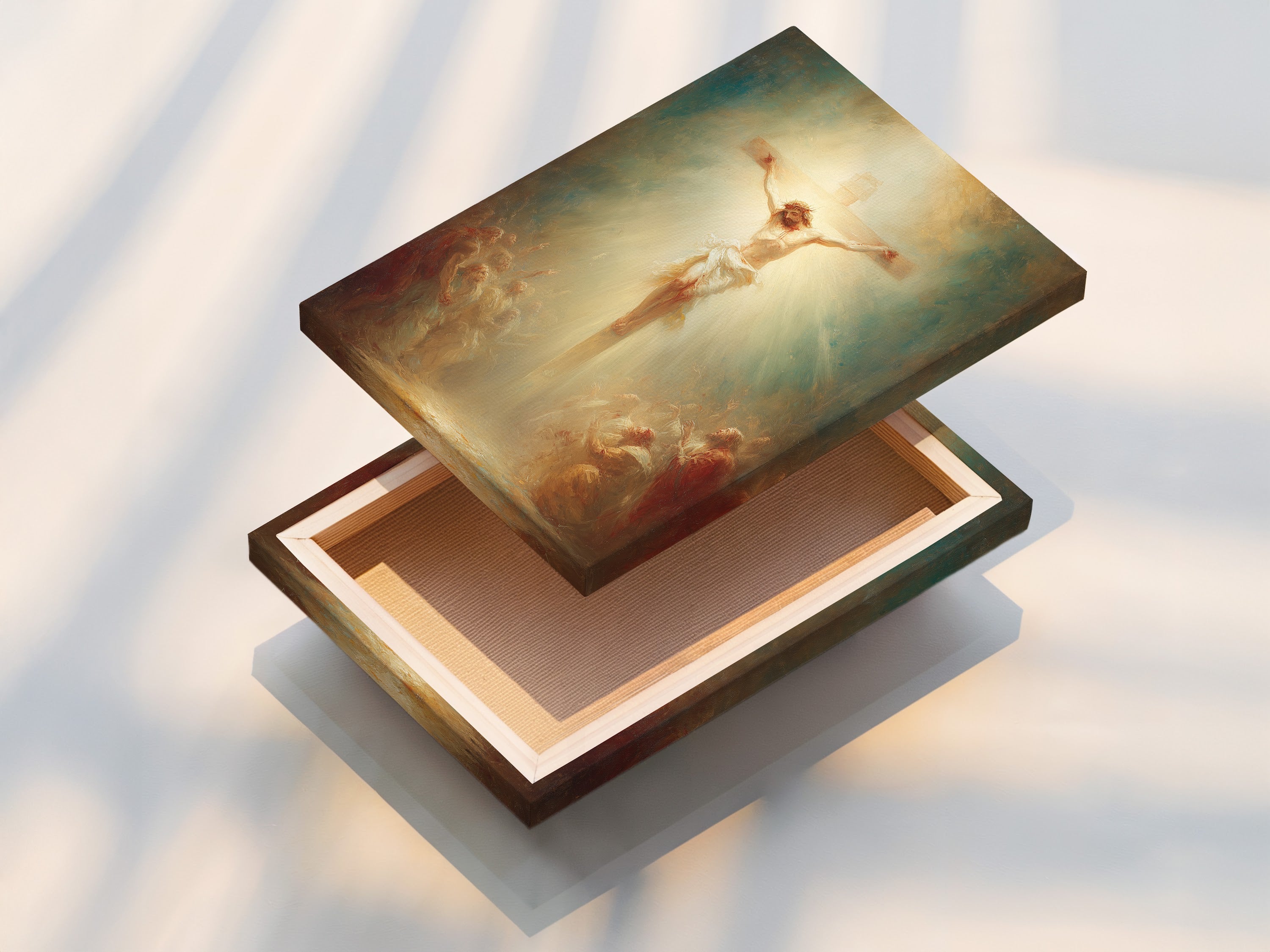 This is a professionally stretched canvas print. The canvas is tightly stretched for a flawless finish. This ensures the artwork looks its best. The stretched canvas print is ready to hang. Discover the quality of our stretched canvas prints. Elevate your artwork with our expert craftsmanship. Enjoy a gallery-quality display in your home.