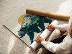 A woman is carefully rolling a fine art poster paper. This ensures it stays in perfect condition. High-quality paper enhances the artwork's beauty. Preserve your art with fine paper
