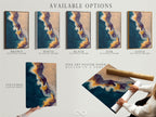 Explore available art options. Choose between a stretched canvas print fine art poster paper or a floating frame. Each option enhances the artwork in unique ways. Customize your art to fit your personal style. Discover the perfect presentation for your space.
