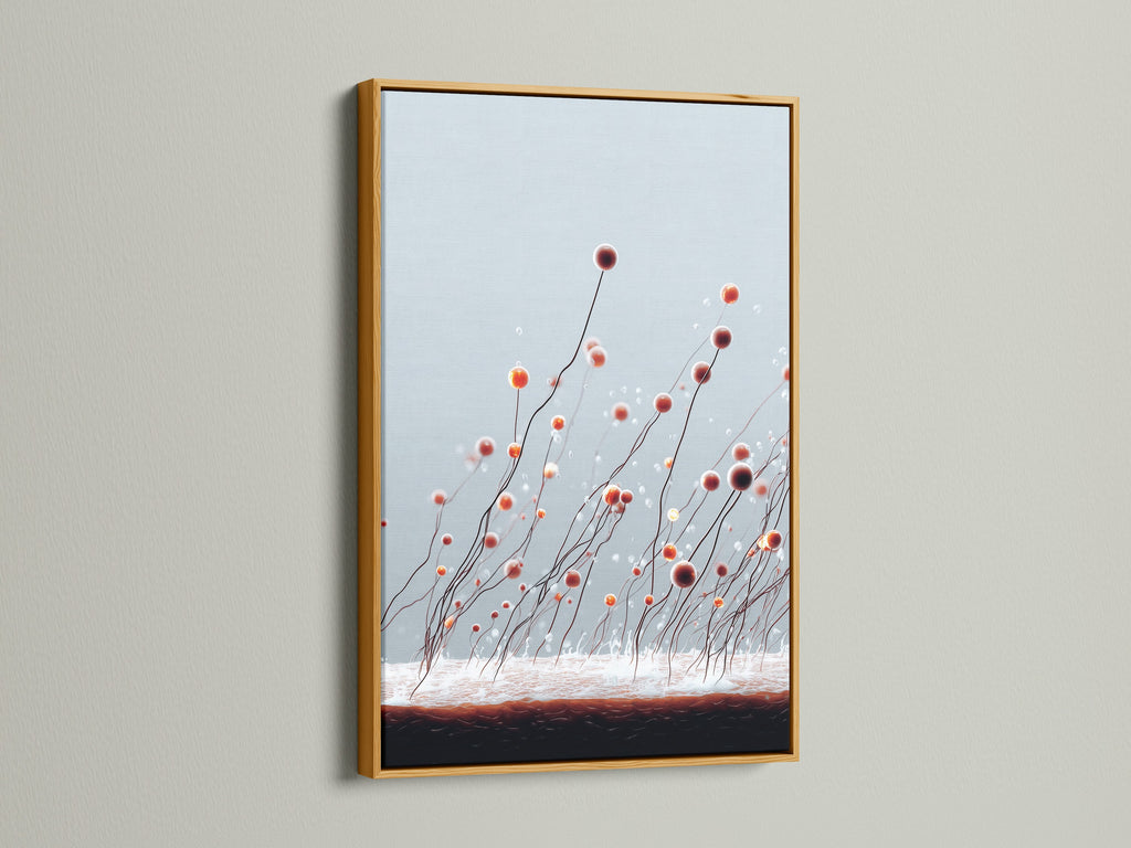 Artwork in a gold frame on display. The gold frame adds a touch of luxury. This enhances the artwork's appeal. Browse our exclusive gold-framed artwork. Bring sophistication to your walls.