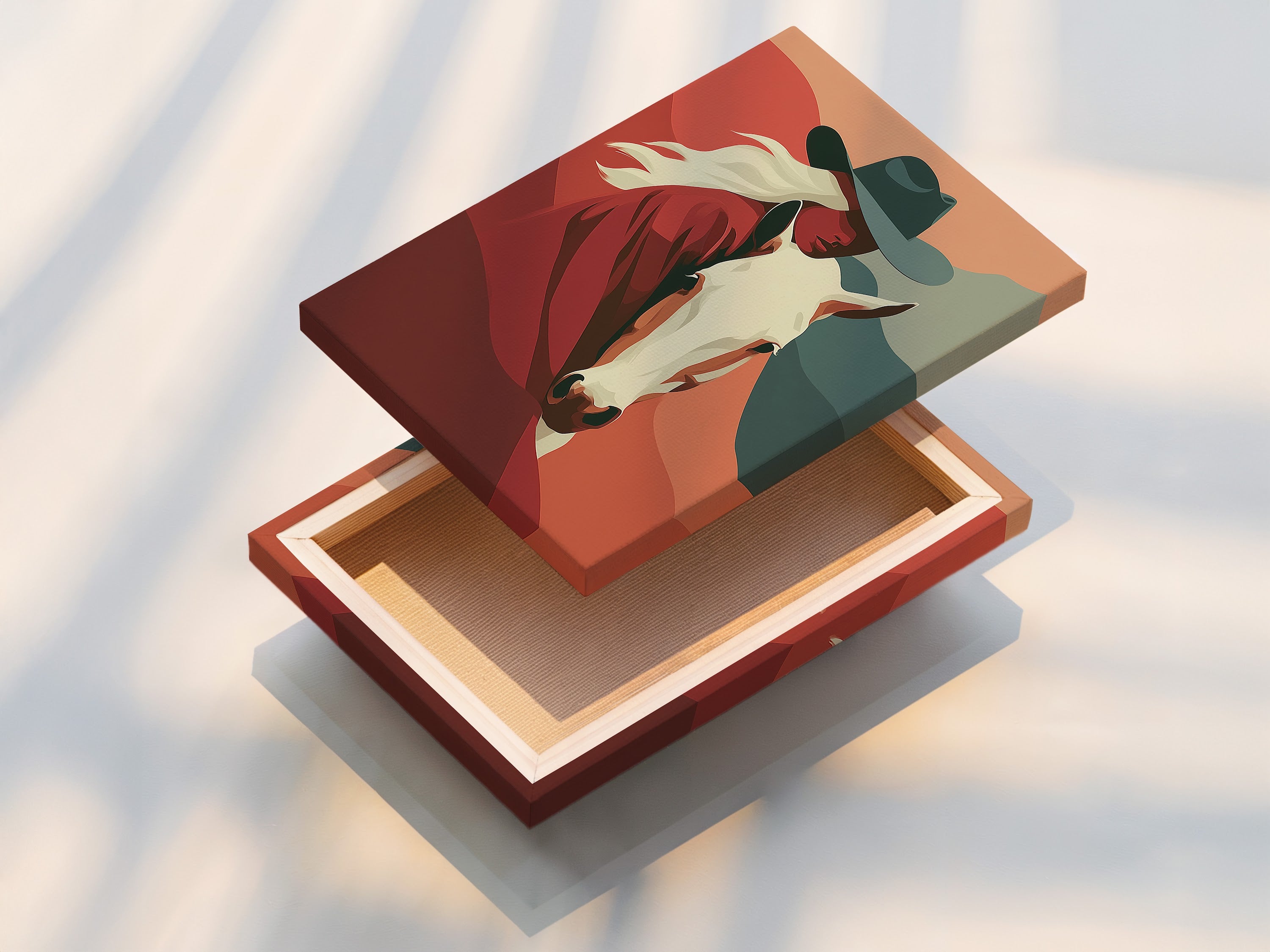 Close-up of a stretched canvas print. The canvas texture enhances the artwork. It provides a gallery-quality feel. Stretched canvas prints are ready to hang. They add sophistication to any space. Discover the beauty of canvas art.