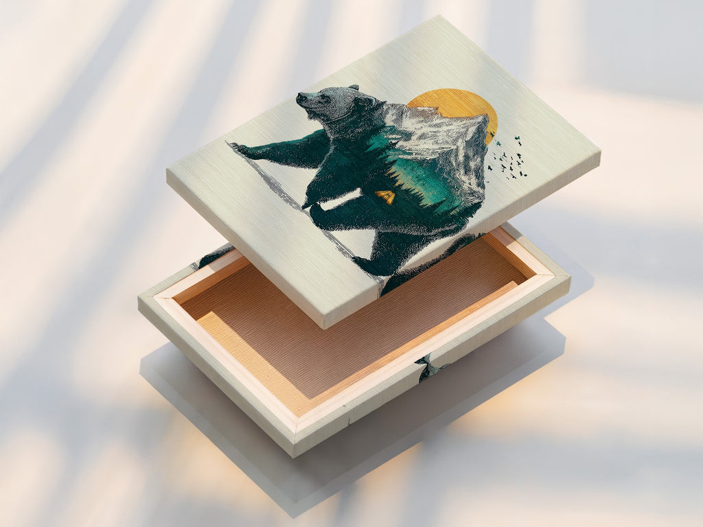 This is a stretched canvas print ready to hang. The canvas is stretched perfectly. It provides a gallery-quality look. Experience the beauty of stretched canvas prints now