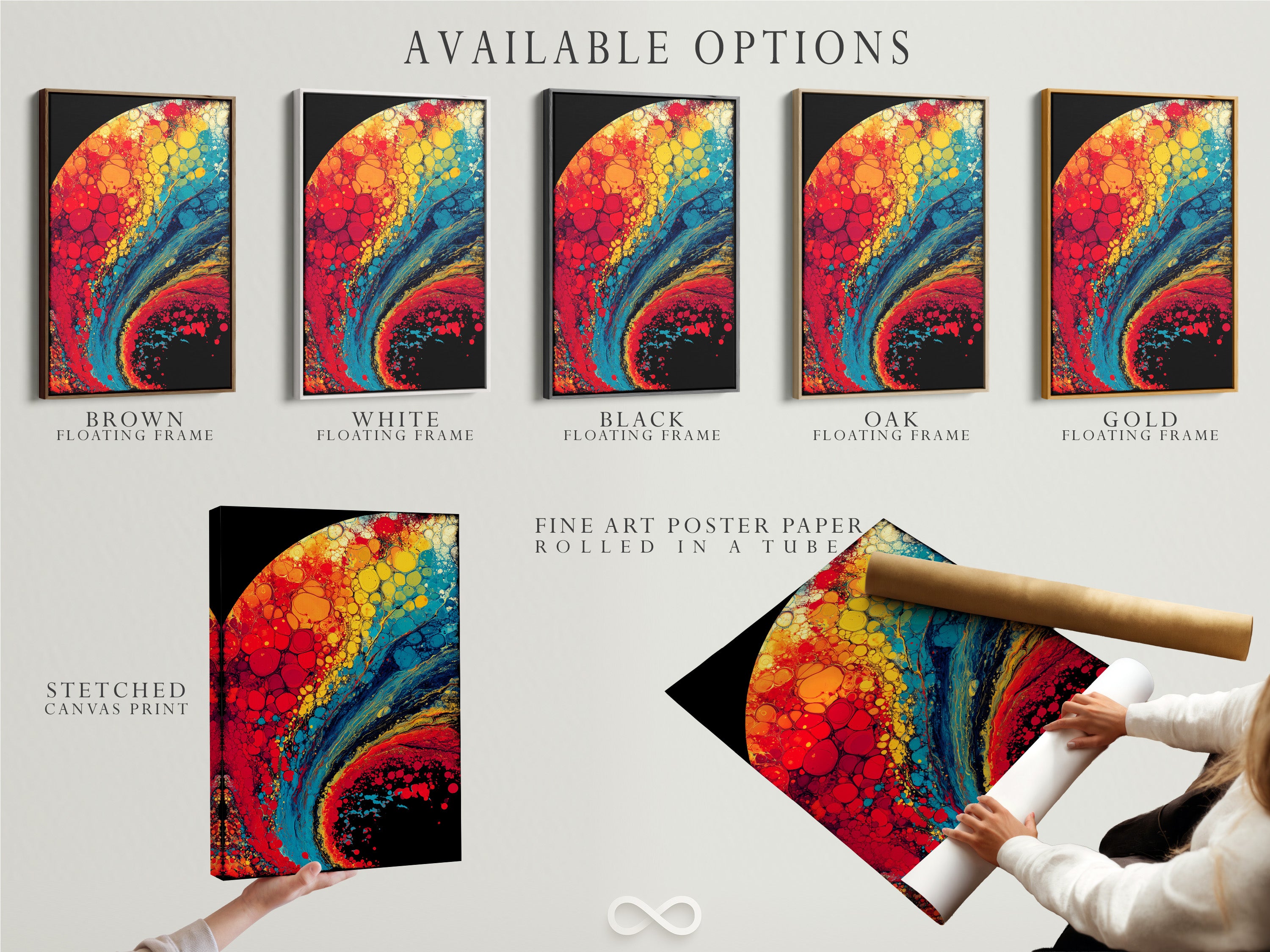 Explore available options including stretched canvas prints fine art poster paper and floating frames. Choose the perfect medium and framing style to match your taste. Each option offers a unique way to display your artwork. Find the best fit for your art.