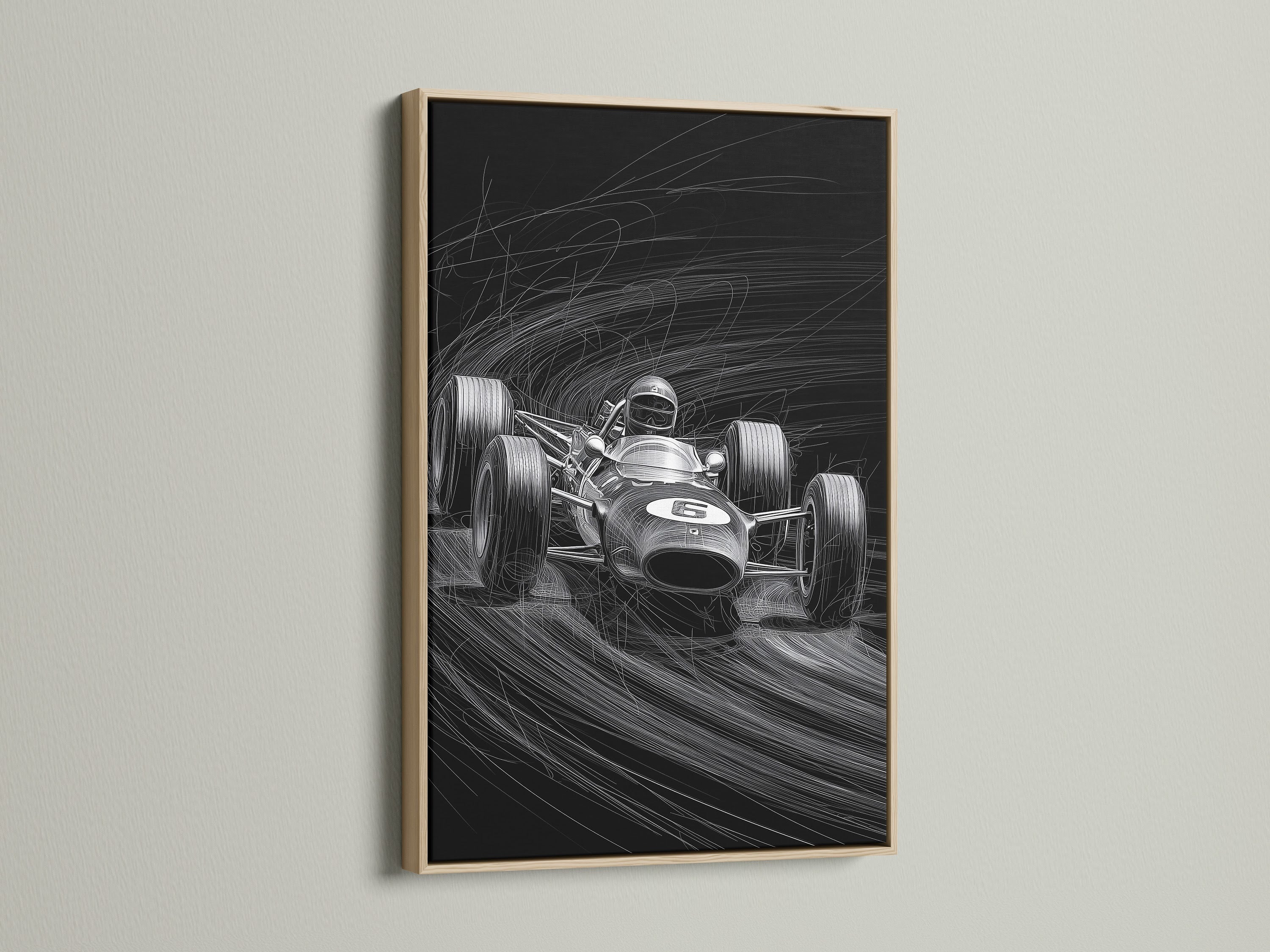 The artwork is beautifully encased in an oak frame. The natural wood grain adds warmth and character to the piece. Oak frames provide a classic and timeless look. Perfect for traditional and contemporary art styles. Elevate your artwork with an oak frame.