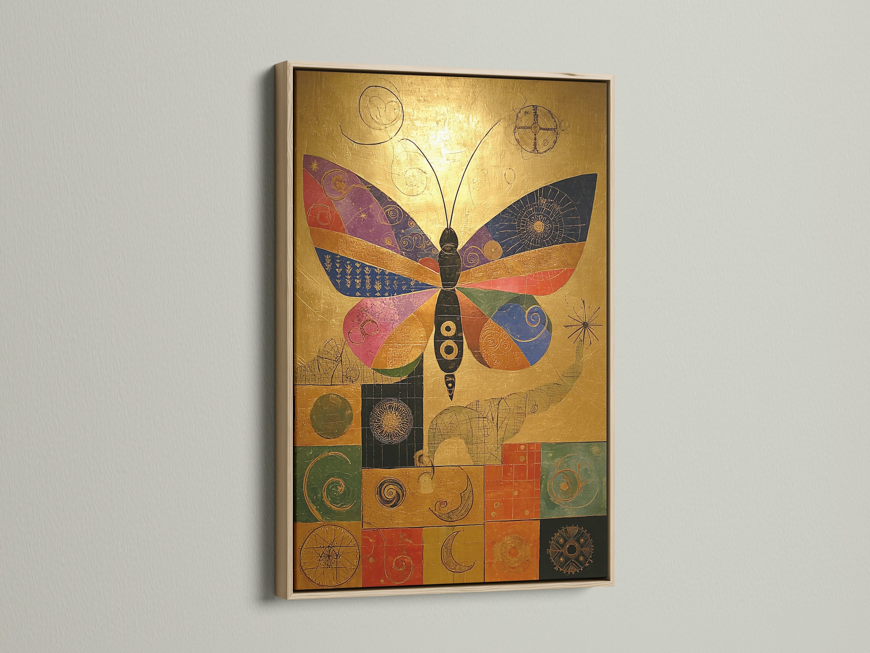 This oak frame offers a natural touch. It will enhance your artwork. The frame's wood grain adds warmth. It blends seamlessly with diverse decor styles. A timeless choice for displaying artwork.