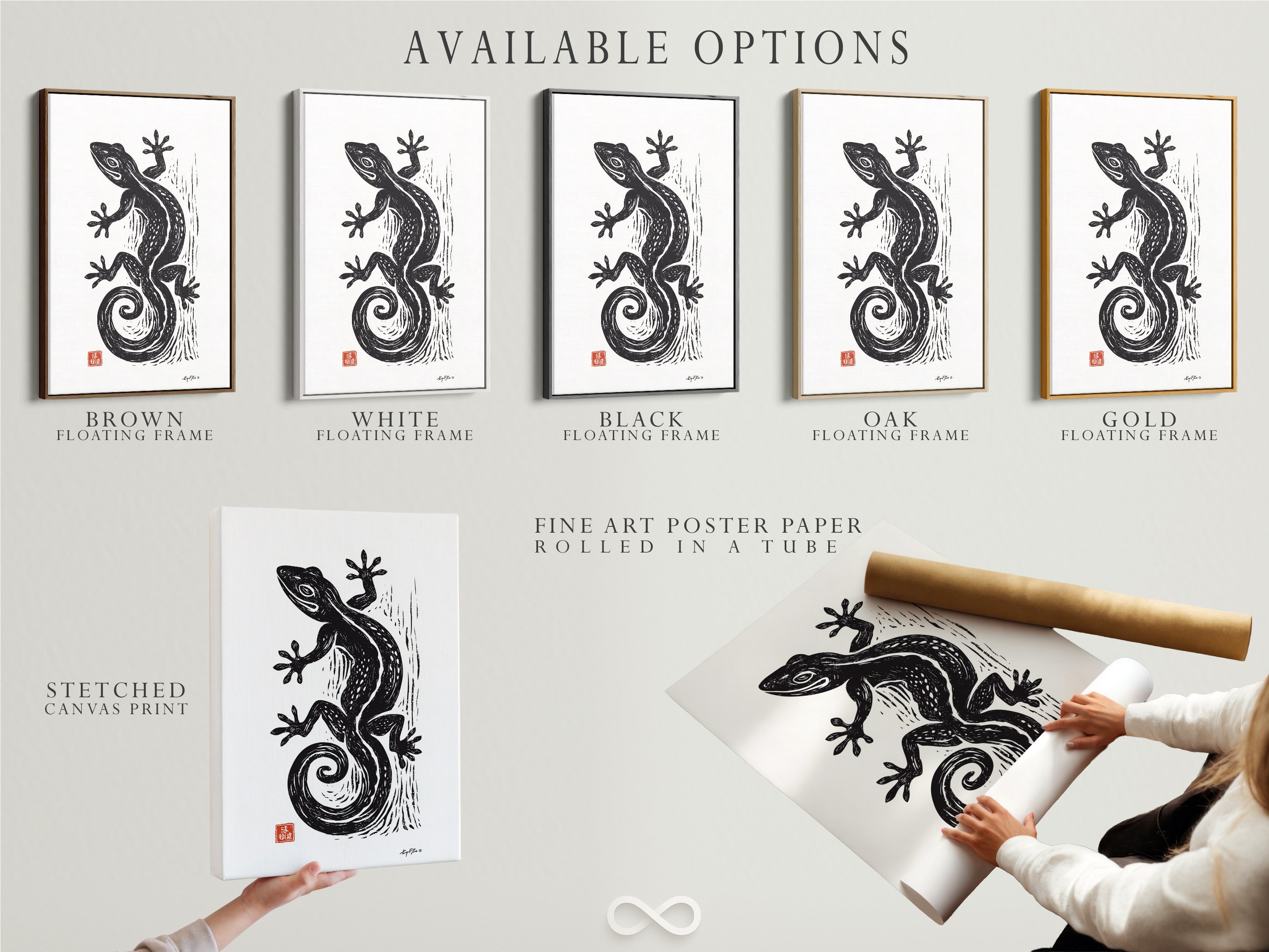 Available options include stretched canvas print. Fine art poster paper is also available. You can also select a floating frame. Choose the perfect format for your art. Customize your artwork to match your style and needs.