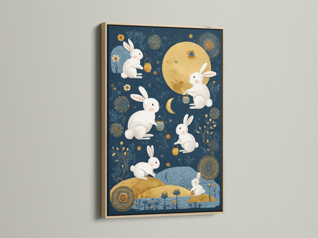 A captivating oak frame enhances this artwork. The warm tones of the oak add a touch of natural elegance. It is ideal for a classic or rustic interior. Discover how an oak frame can transform your space.