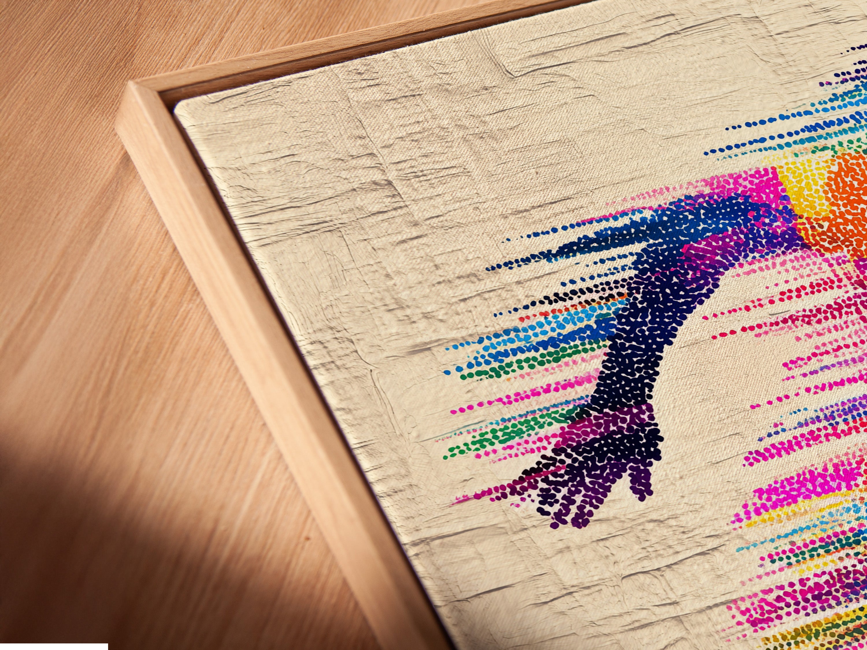 Colorful Runner Silhouette Art Print - Vibrant Motion Sports Wall Decor, Modern Athletic Poster, Fitness Motivation Artwork