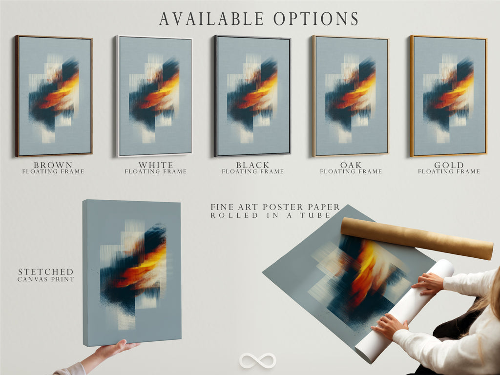 Explore available options for your artwork. Choose from stretched canvas prints. Consider fine art poster paper. Or select a floating frame. Customize your art to match your style. Discover the perfect presentation for your artwork. Personalize your space with unique art.