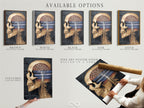 Available options include stretched canvas prints fine art poster paper and floating frames. The surreal skull artwork features an anatomical brain. Perfect for gothic medical posters and science wall art. Customize your dark academia art with these options.