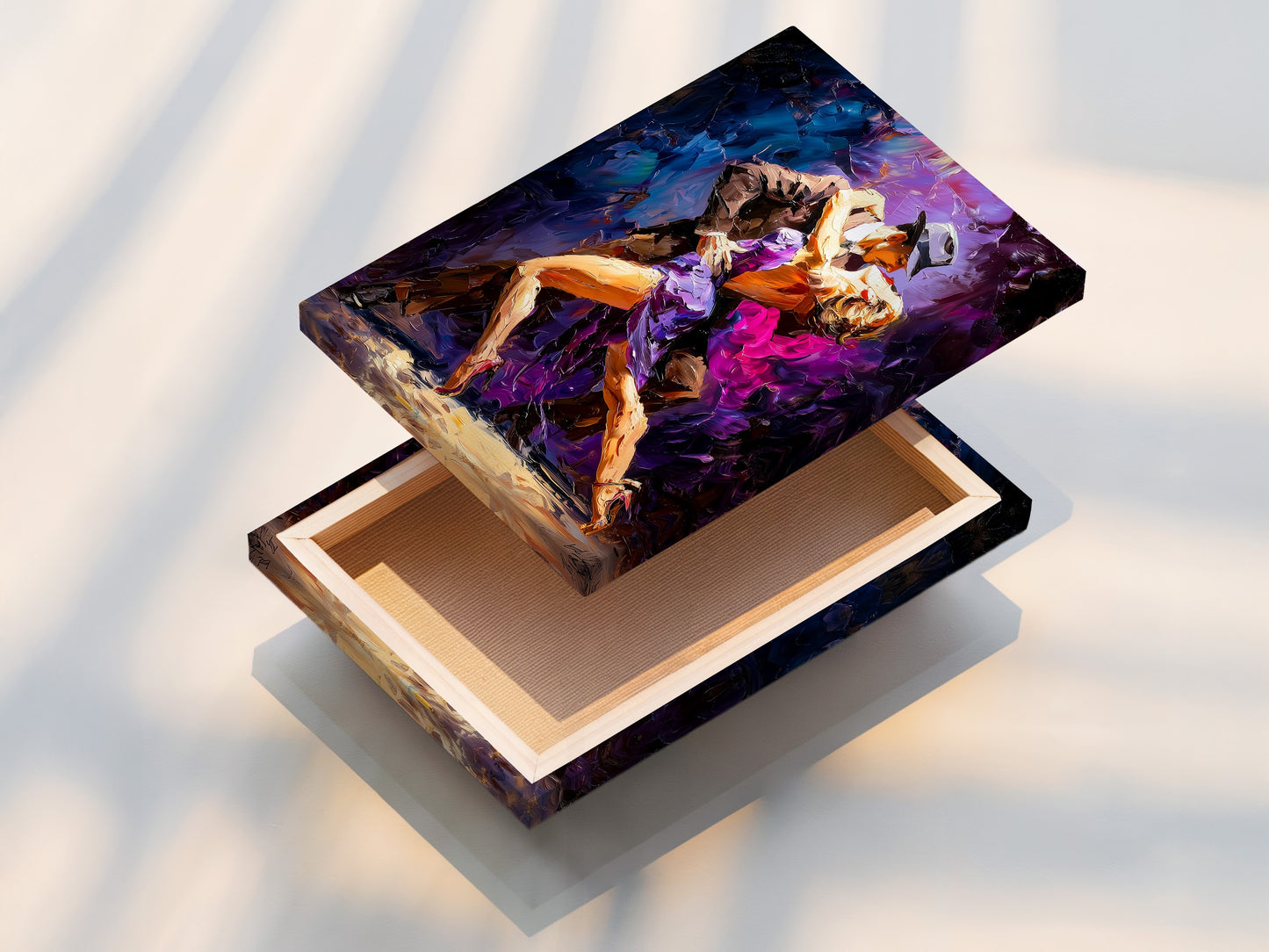 This stretched canvas print is ready to hang. The canvas is tightly stretched. The artwork looks vibrant. Transform your space with our stretched canvas prints. Start decorating now.