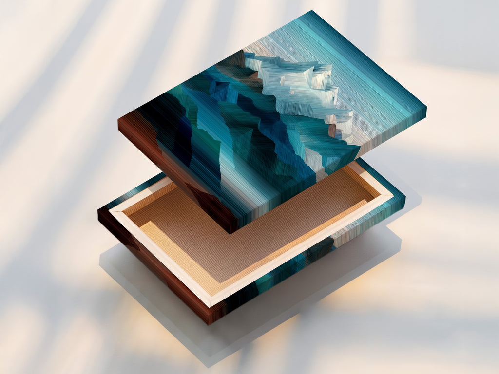 Stretched canvas print displays vibrant artwork. The canvas texture enhances the visual experience. Ready to hang for easy display. Discover stretched canvas prints for your home. Transform your space now