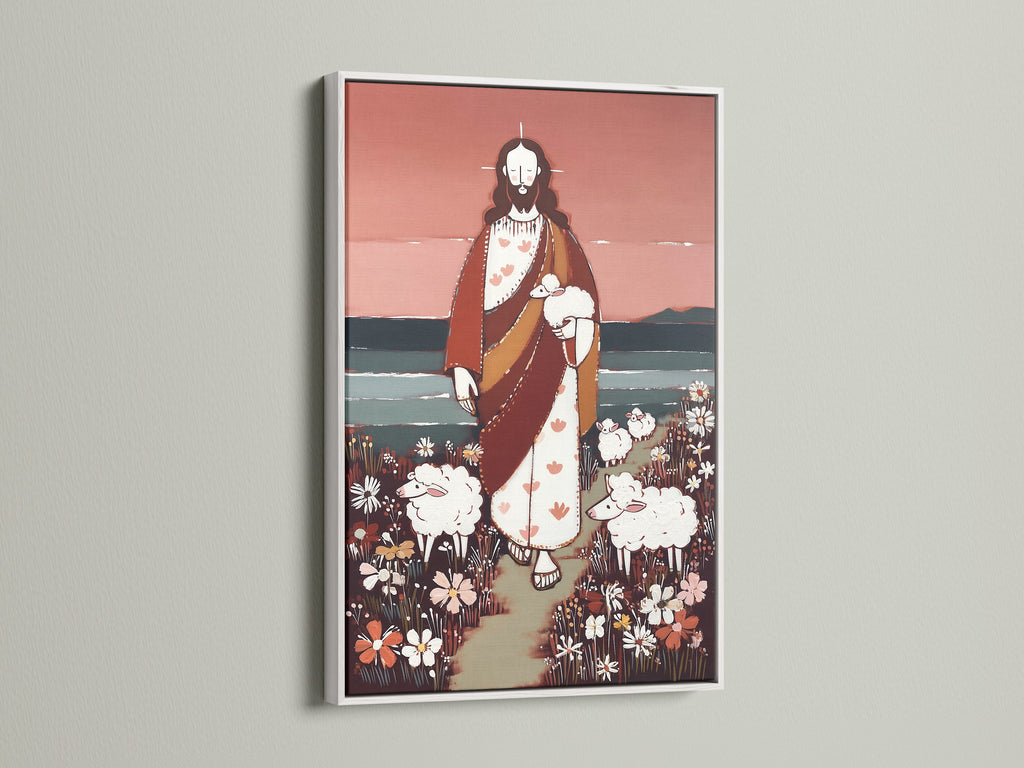 Artwork displayed in a crisp white frame. The white frame provides a clean modern look. It allows the artwork to stand out. Explore the versatility of white frames. It complements any color scheme. A timeless choice.