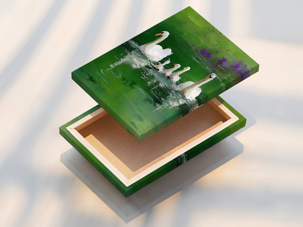 A stretched canvas print is displayed. The canvas texture enhances the artwork. The stretched canvas provides a gallery-ready look. It transforms any artwork into a sophisticated display. Perfect for homes and offices.