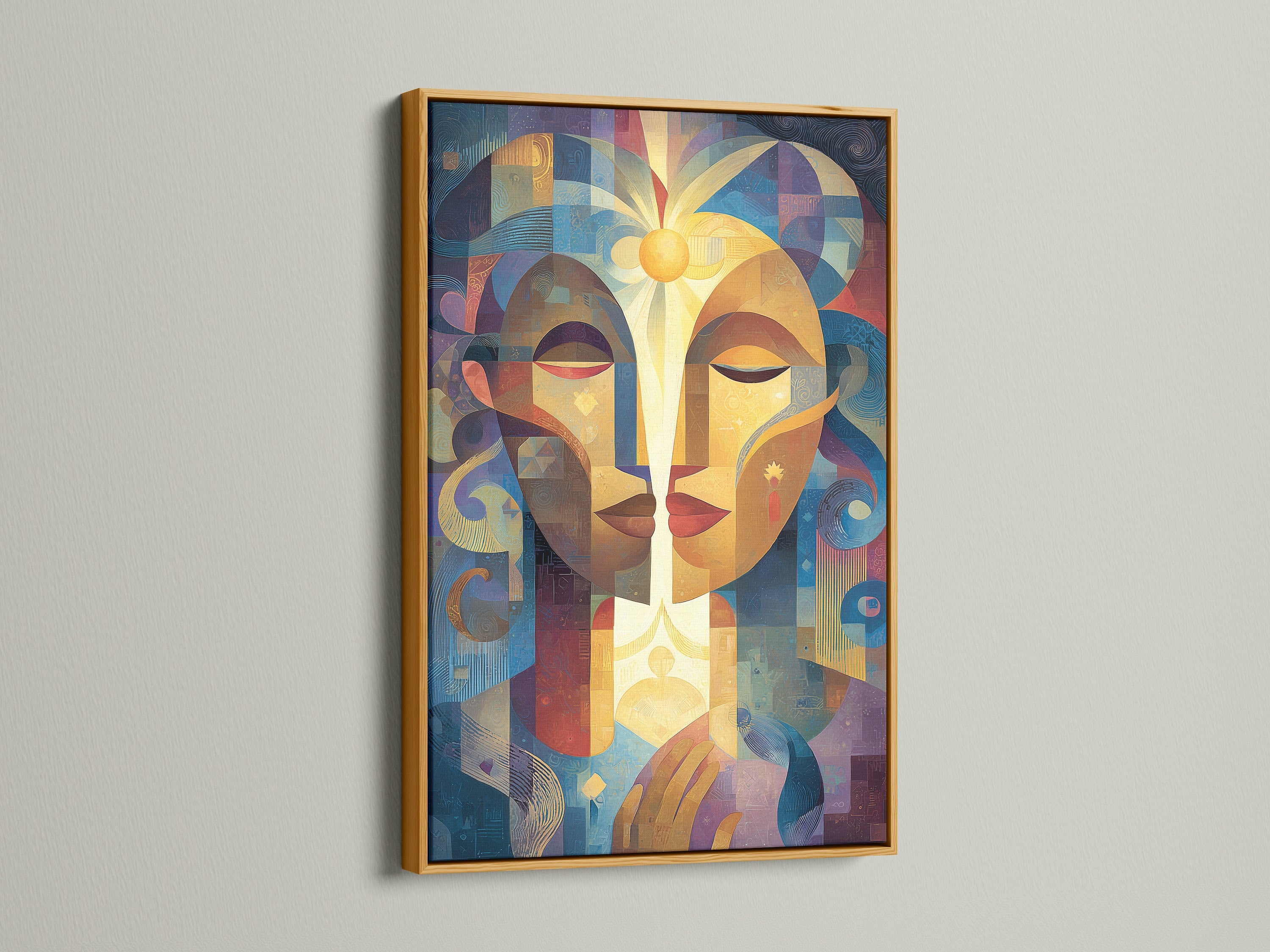 The gold frame exudes luxury and sophistication. It complements the vibrant artwork. Gold frames add a touch of glamour to any interior. Discover the beauty of gold framed prints. Showcase your art in style.