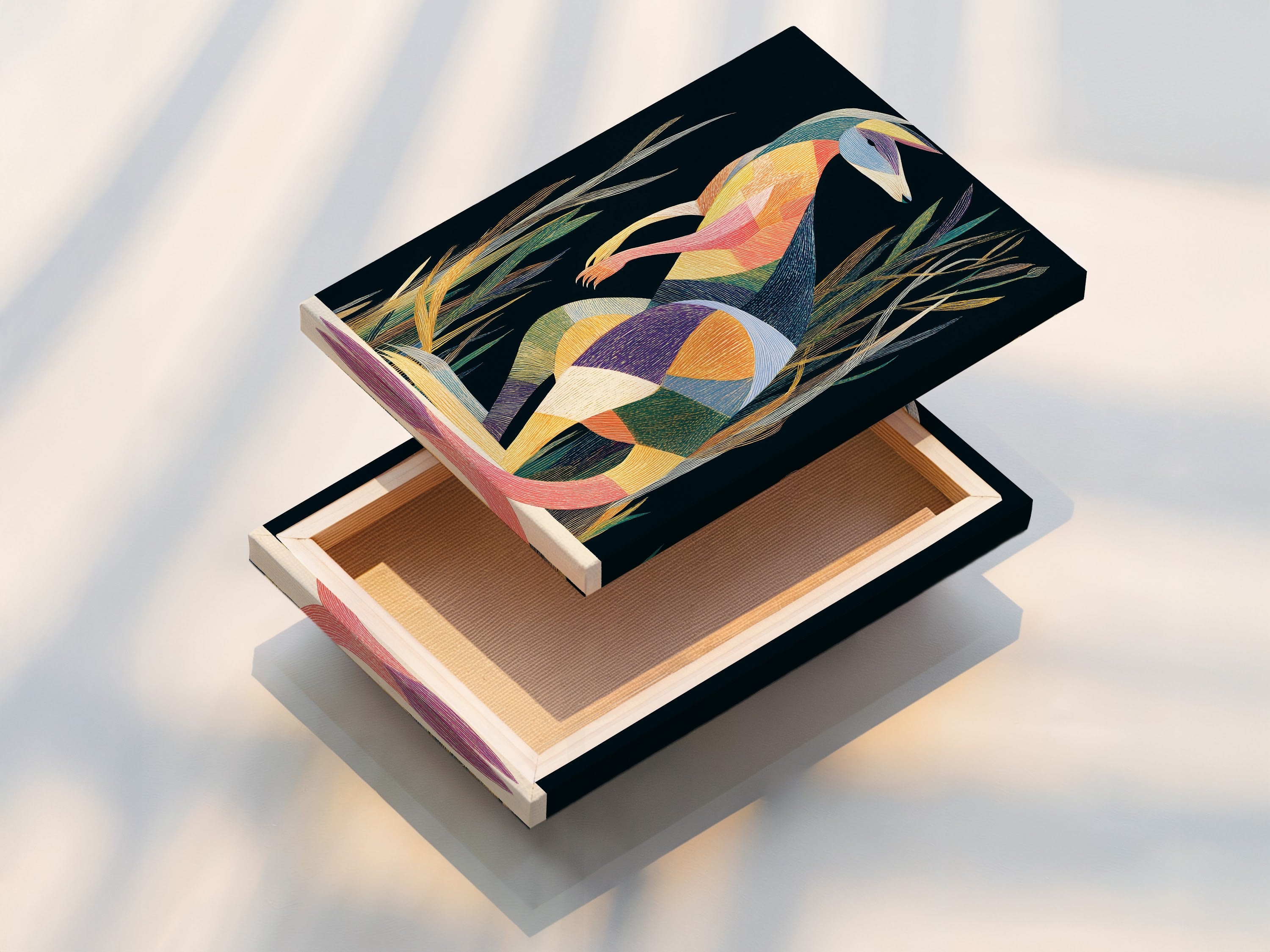 Explore a stretched canvas print. This print offers a gallery-wrapped look. The stretched canvas provides a professional finish. Ready to hang and enjoy. Transform your art into a stunning display piece.