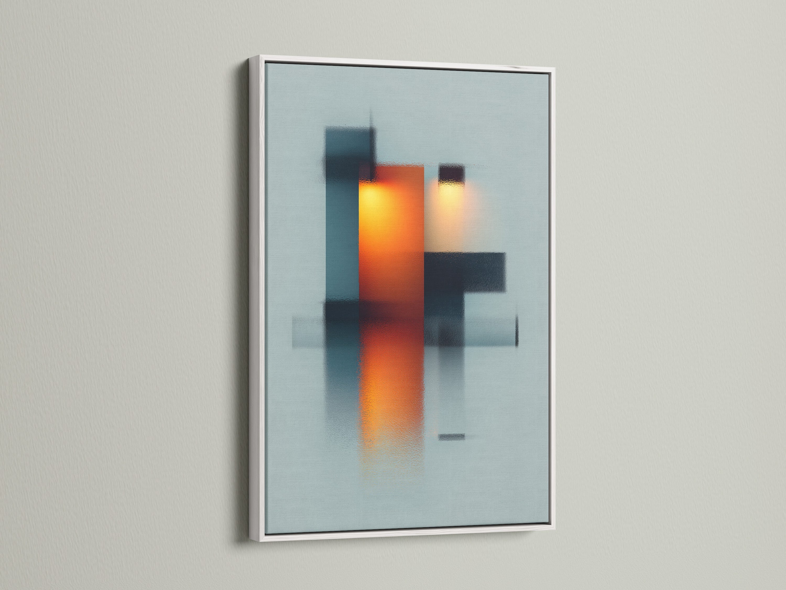 A modern white frame is displayed here. The clean lines offer a contemporary look. This frame enhances artwork without distraction. It's ideal for minimalist interiors. Explore the elegance of white frames for your art.