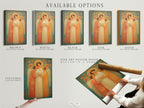 Explore the available options for the angel family artwork. Choose from stretched canvas prints fine art poster paper and floating frames. Each option enhances the art's bohemian and eclectic style. Find the perfect religious wall art for your nursery or bedroom. Discover our collection of sacred art.