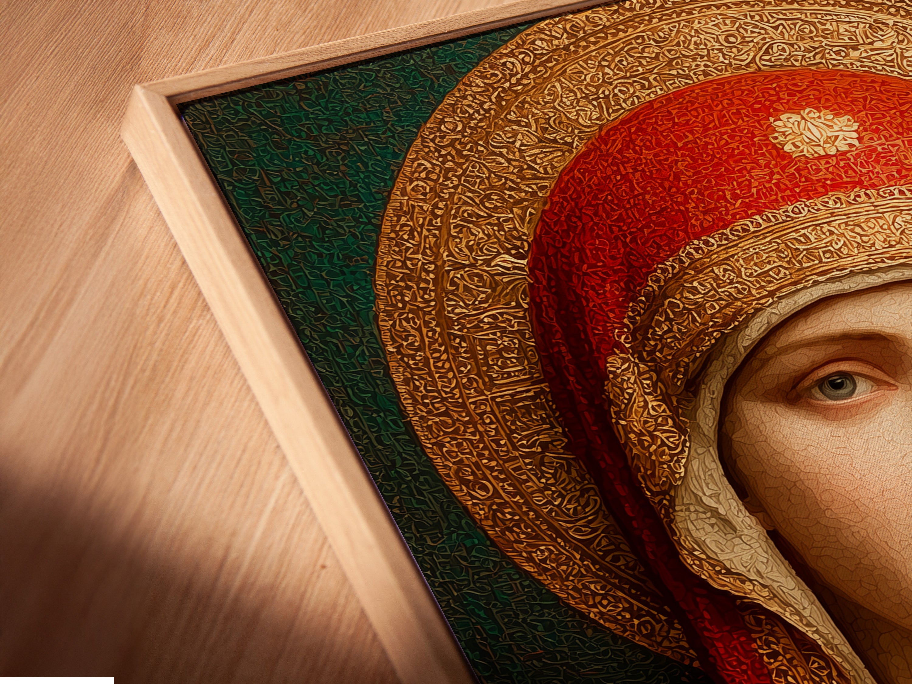 Sacred Mother Child Icon - Religious Art Print, Byzantine Style Portrait, Orthodox Icon Wall Art, Christian Home Decor, Spiritual Gift