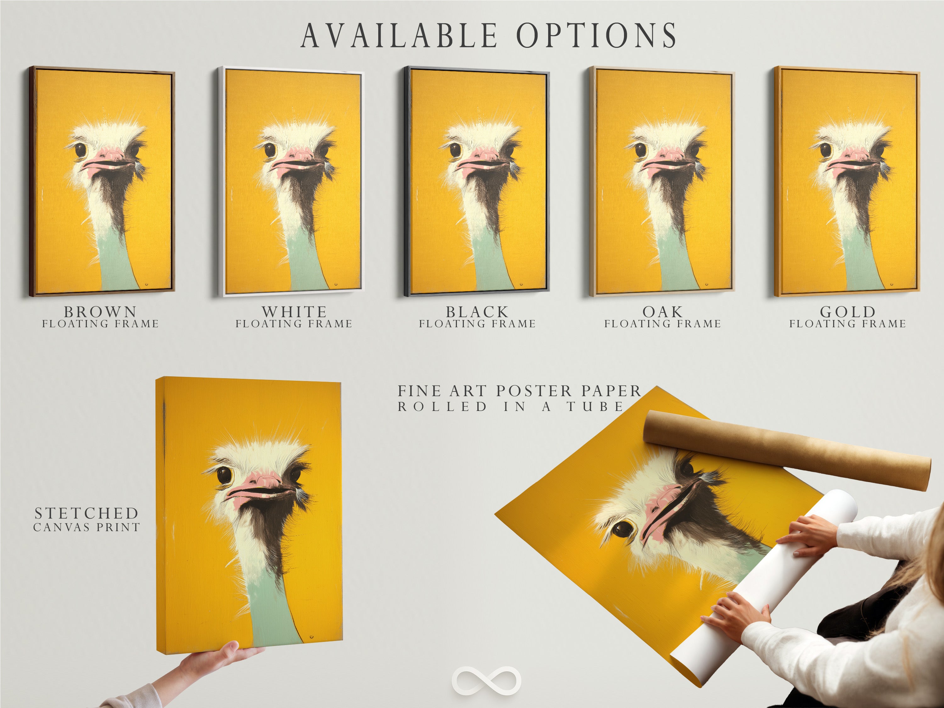 Available options include a stretched canvas print fine art poster paper and a floating frame. Customize your art to match your personal style. Explore the possibilities of personalized art today.