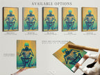 Explore the available options for Alien on Toilet art. Choose between stretched canvas prints. Consider fine art poster paper. Explore floating frames for a modern touch. Find the perfect fit for your restroom. This sci-fi novelty poster is unique.