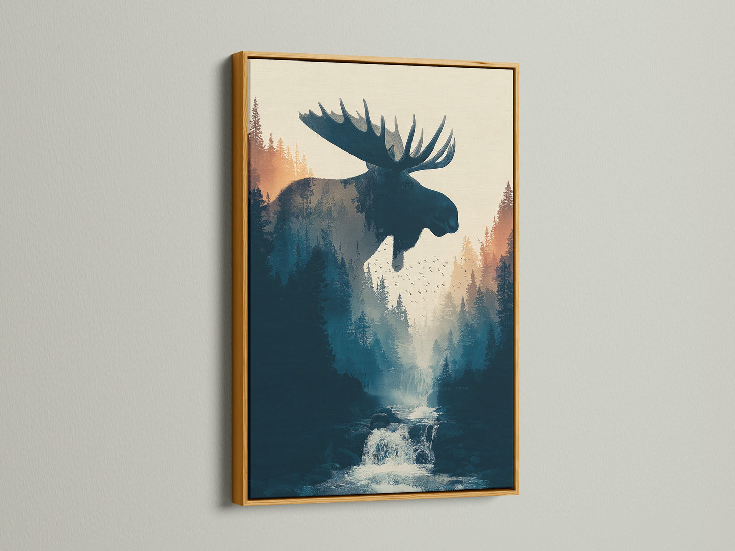 This artwork is presented in a gold frame. A gold frame adds a touch of luxury. See how a gold frame can elevate artwork. Discover the glamour of gold framed art prints. Transform your space with a gold framed masterpiece.