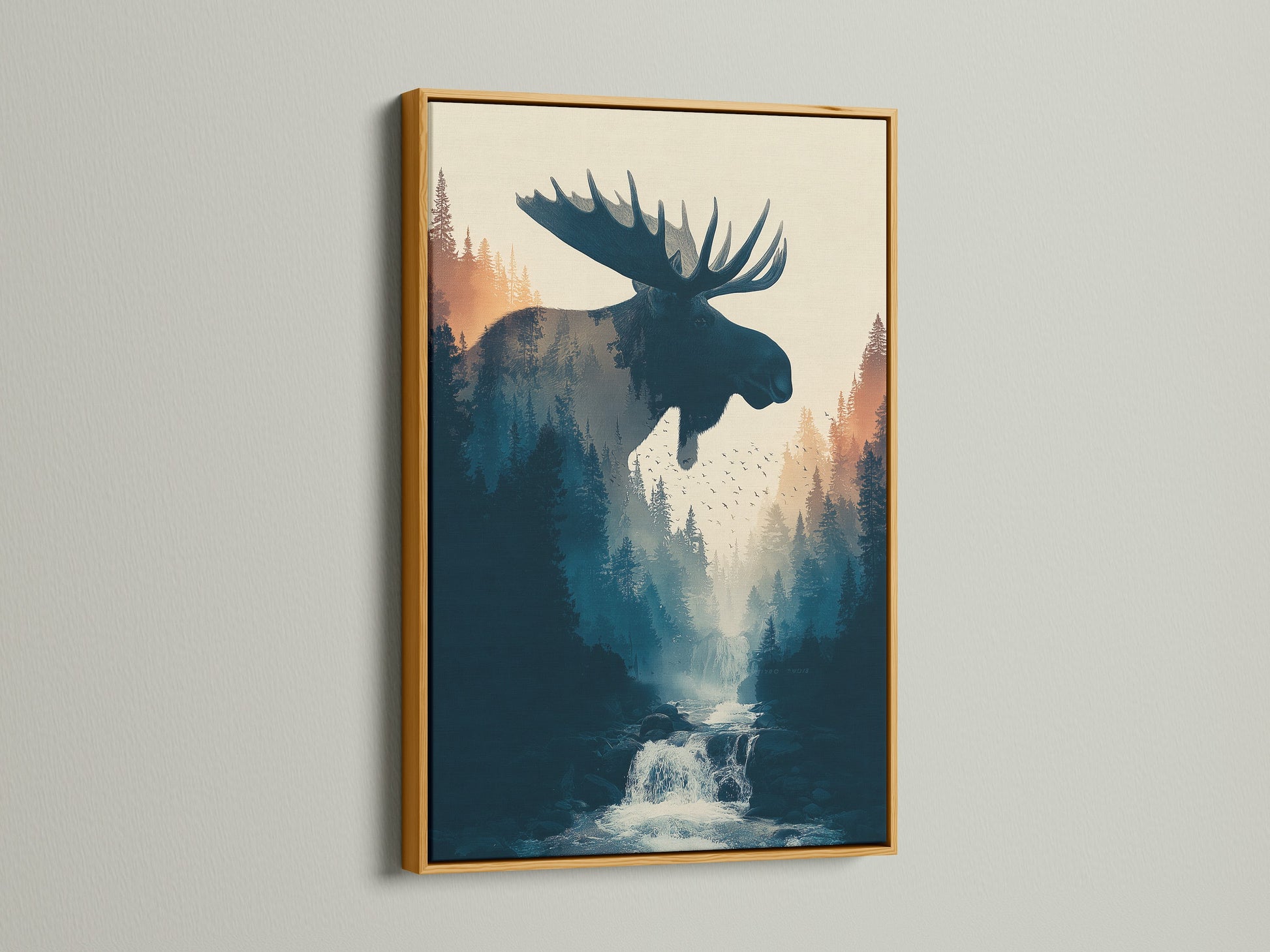 This artwork is presented in a gold frame. A gold frame adds a touch of luxury. See how a gold frame can elevate artwork. Discover the glamour of gold framed art prints. Transform your space with a gold framed masterpiece.