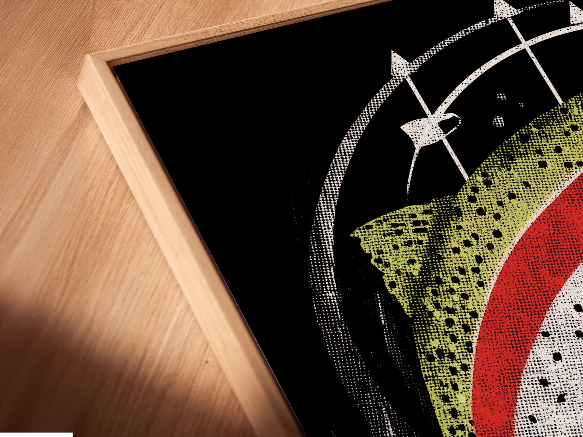 Angled close up of a trout canvas print in a floating frame. This modern angler artwork adds depth. The fish wall art enhances the visual appeal. Perfect for cabin wall decor and sportsman decor. A stylish gift for fishing lovers.