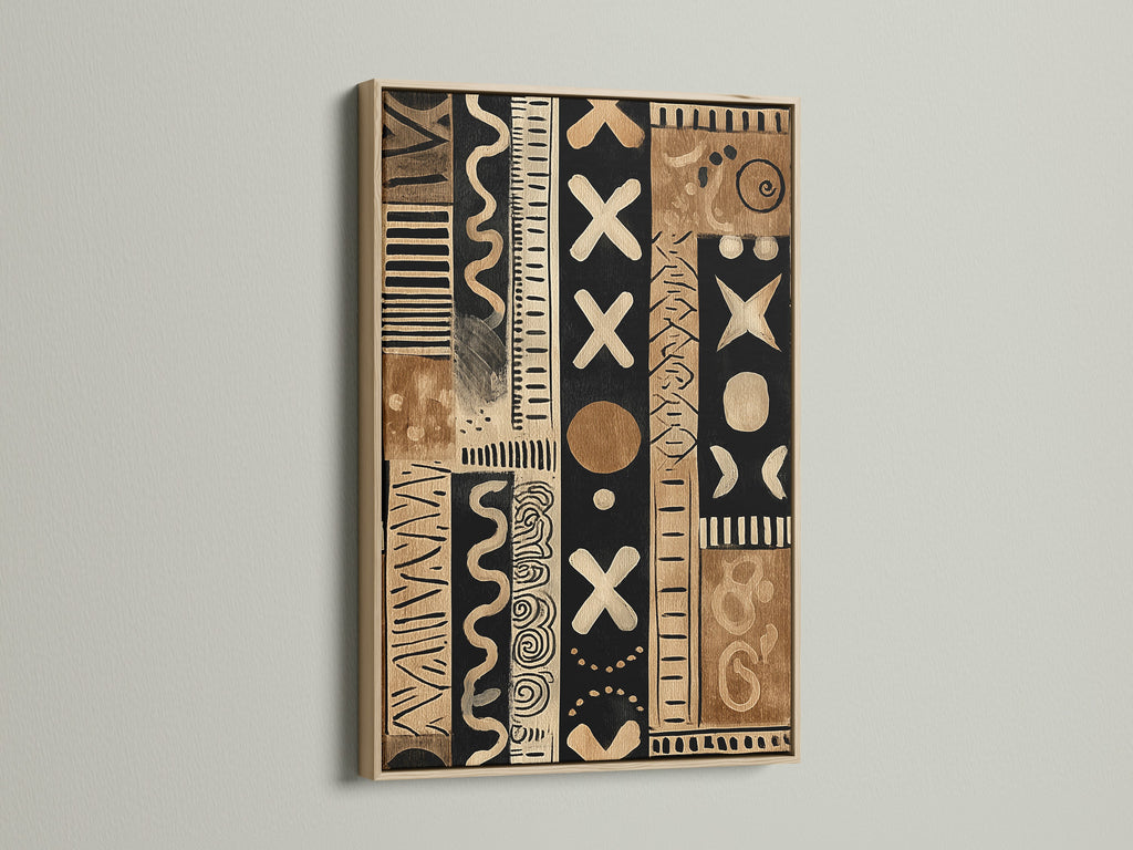 The oak frame enhances the artwork. The art piece is elegantly framed in oak. The oak frame adds warmth and character. See the beauty of art with an oak frame. This frame option provides a natural aesthetic.