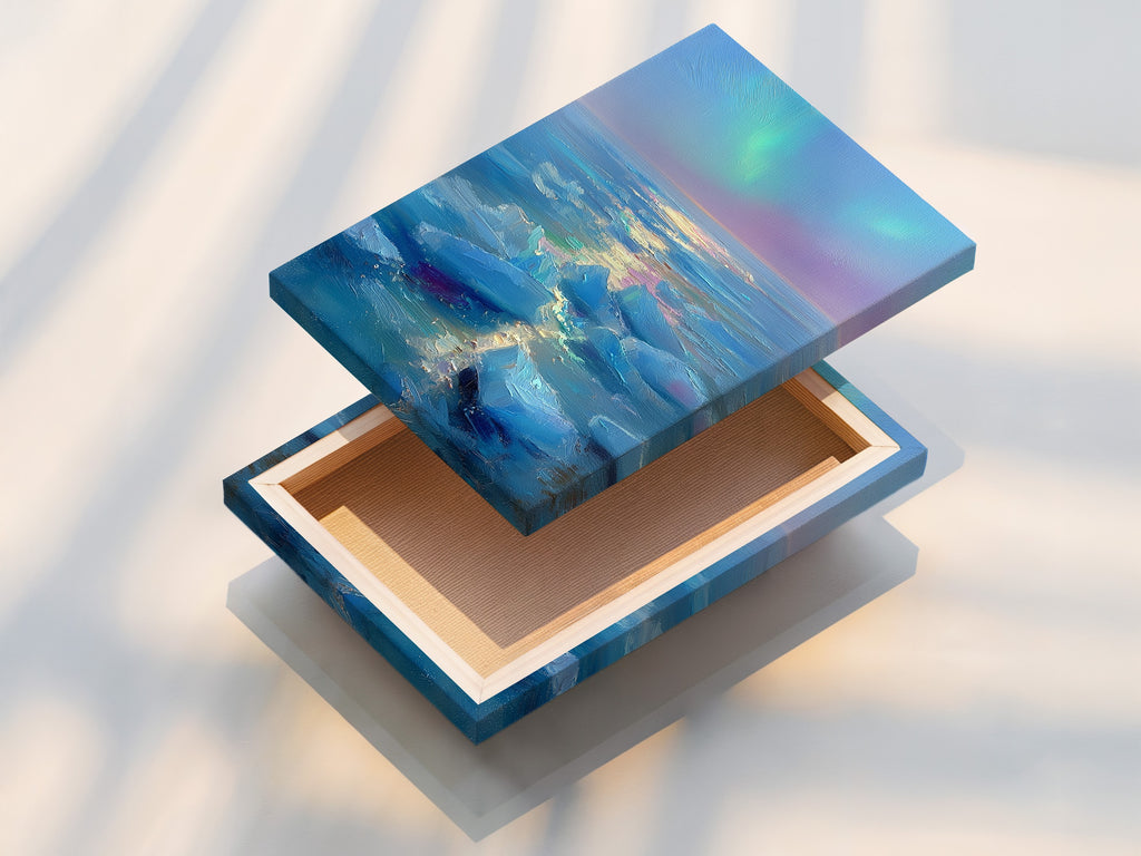 A stretched canvas print. It is ready to hang and enjoy. The canvas material enhances the texture and depth of the artwork. It creates a gallery-worthy display in any room. Transform your space with this eye-catching canvas art.