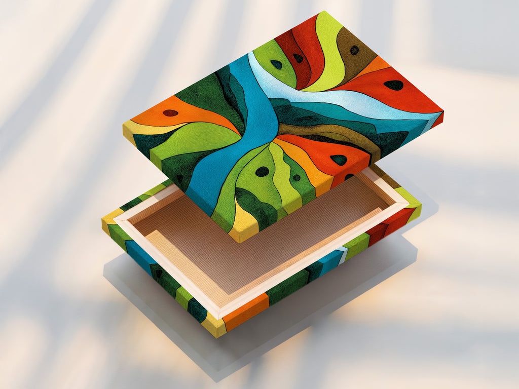 A stretched canvas print is ready to hang. The canvas texture adds depth and dimension. Our stretched canvases are professionally mounted. Enjoy gallery-quality artwork in your home. Discover the beauty of canvas prints.