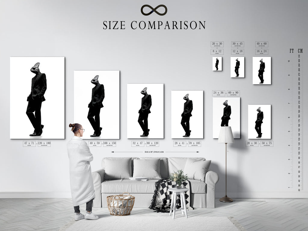 A size comparison chart helps visualize art in your space. See how different sizes fit your interior. This chart makes choosing art easier. Compare sizes to find the perfect fit. Plan your art arrangement with our guide.