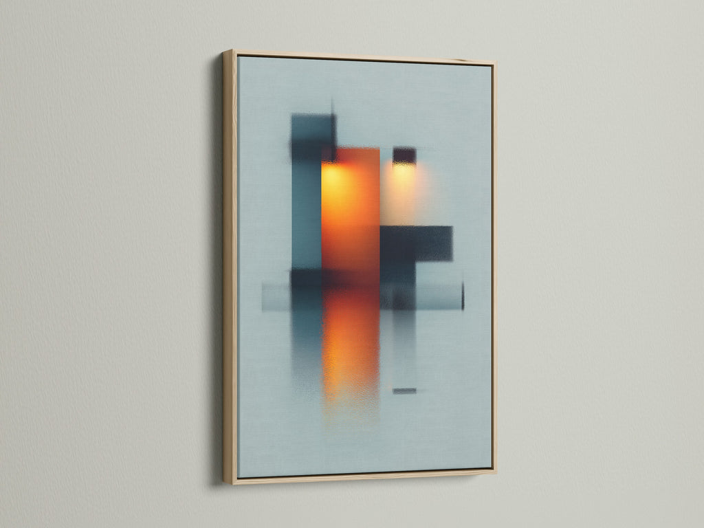 Here's a close-up of an oak frame. The wood grain is beautiful. This frame adds warmth to any art piece. It's a classic choice for showcasing artwork. Discover the beauty of oak framing for your prints.