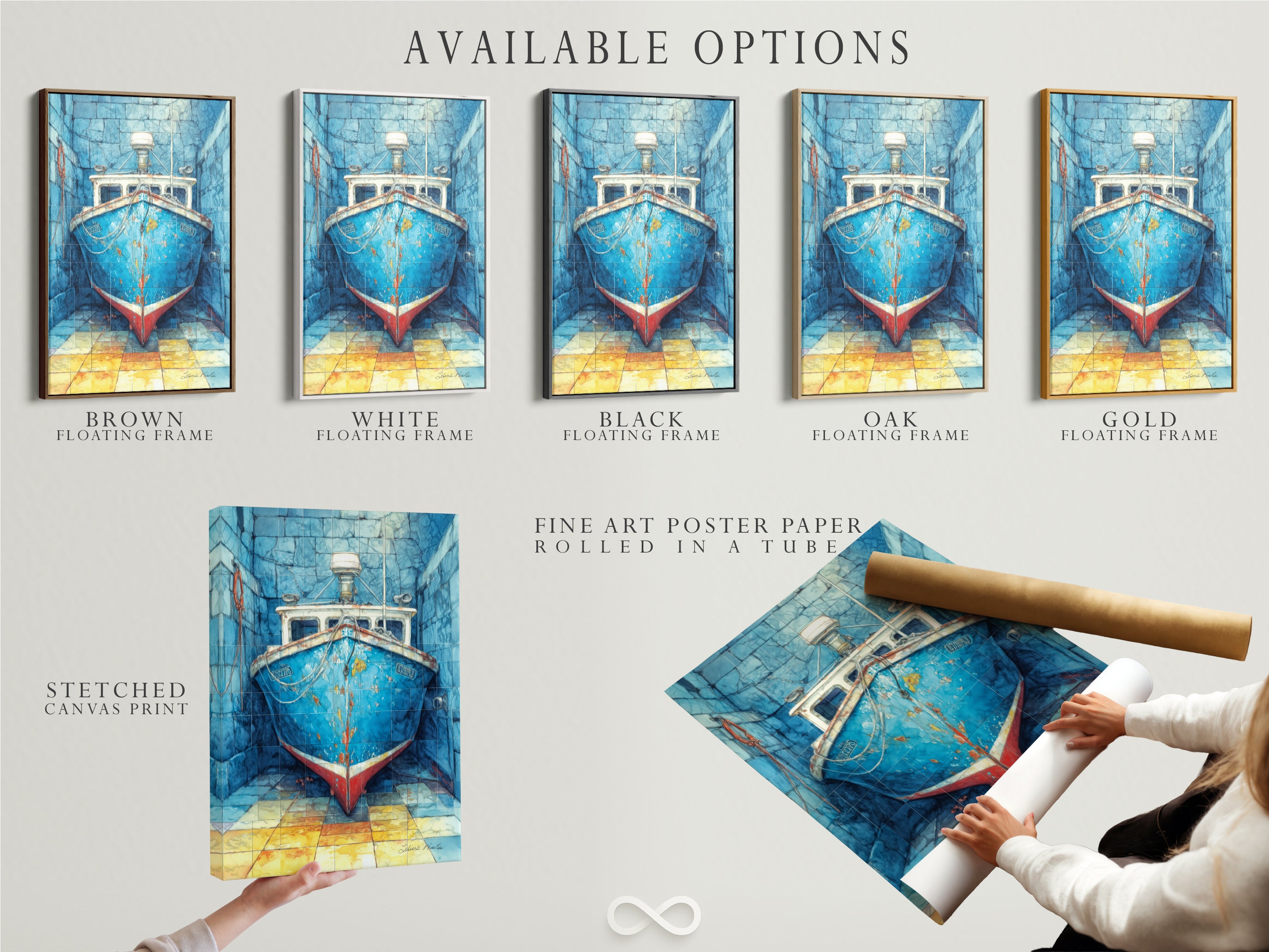 Available options include stretched canvas print fine art poster paper and floating frame. Nautical canvas choices for coastal wall art. Boat artwork for your office or home. Explore sea vessel prints and ocean themed art. A unique boat lover gift. Shop maritime art and coastal prints.