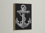 A captivating art print of an anchor displayed in an oak frame. This piece enhances any room with its nautical charm. The oak frame adds warmth and sophistication. Perfect for coastal-themed decor. Explore our framed art collection for more options. Add a touch of elegance to your space