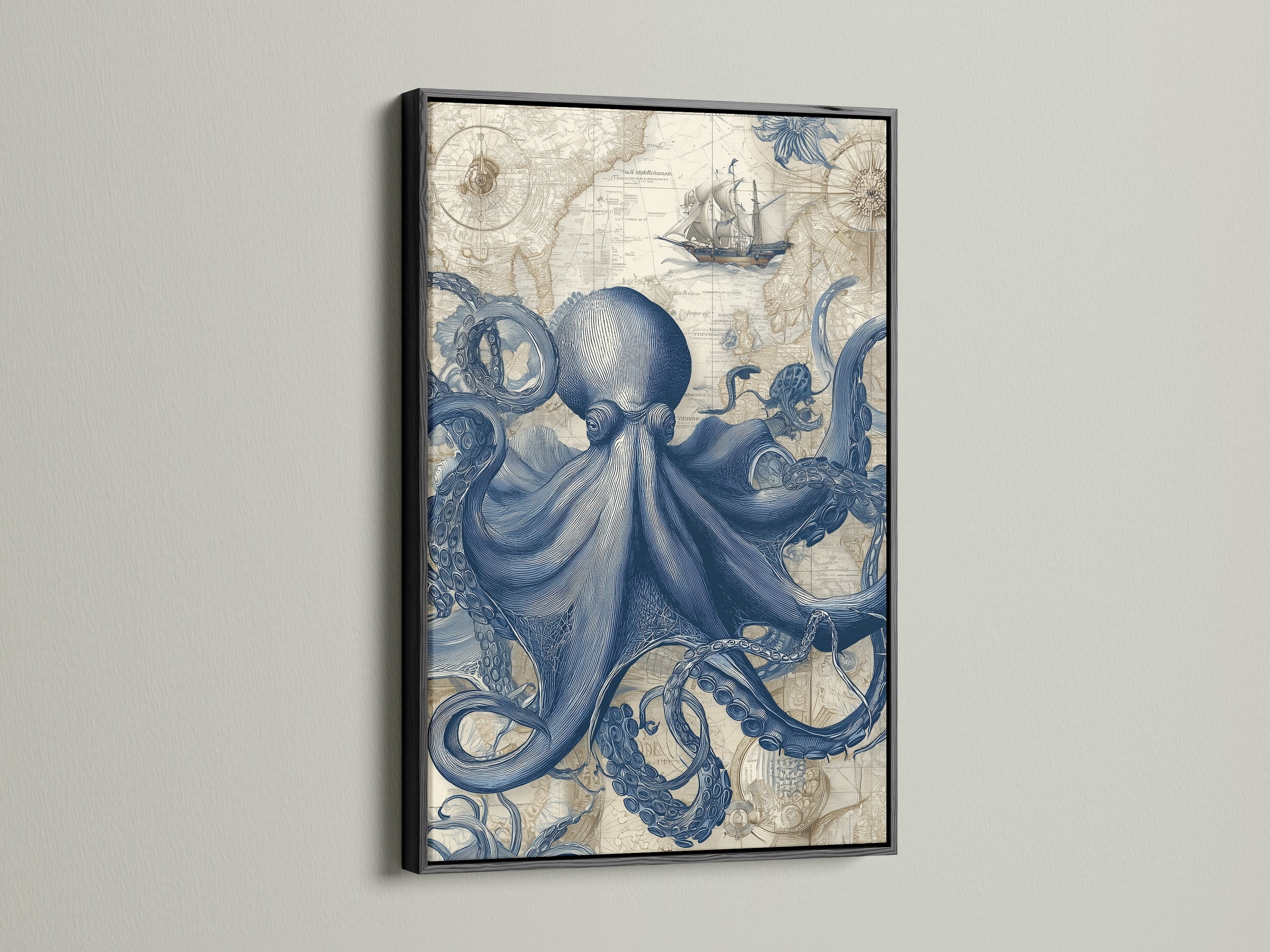 A black frame adds drama and elegance to artwork. The dark color creates a striking contrast. Frame your art in a bold statement piece that commands attention in any room.