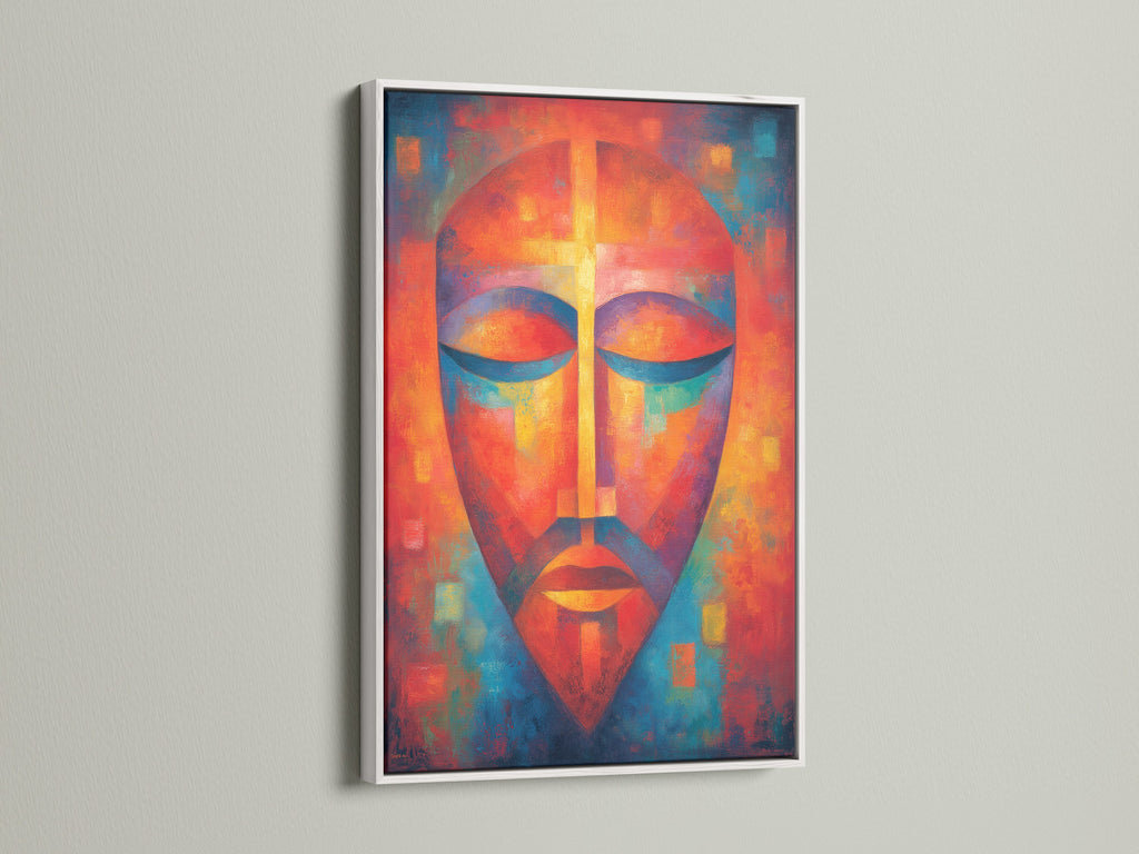 Artwork displayed in a clean white frame. The white frame offers a modern touch. It allows the art to stand out. This framing option provides a minimalist look. A great choice for contemporary interiors.