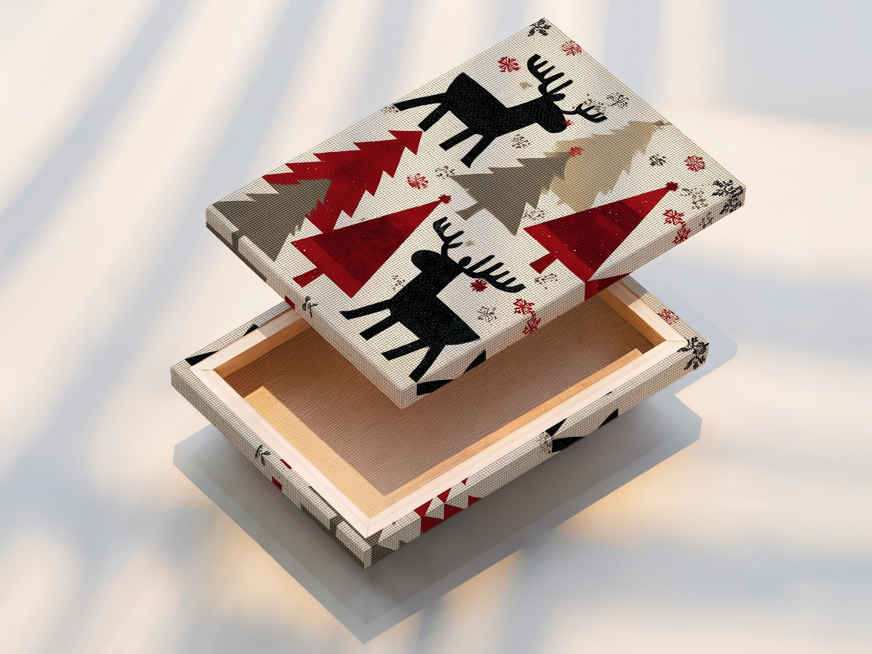 The stretched canvas print is displayed. This printing method provides a ready-to-hang artwork. The stretched canvas print offers a professional look. Perfect for showcasing artwork without needing a frame.